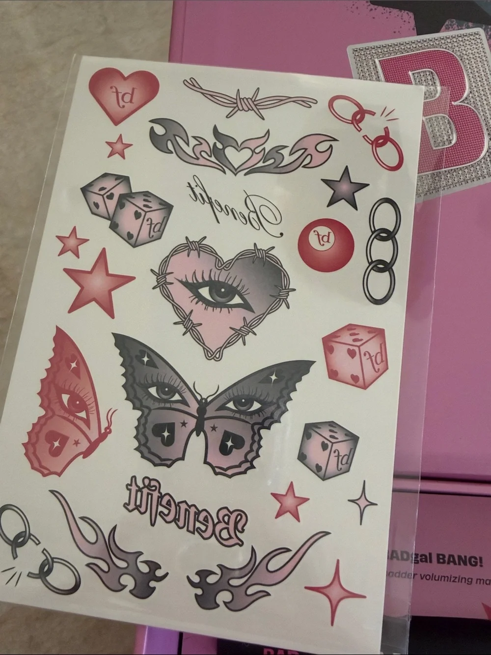 New Benefit BadGal bang mascara and hype liner PR box